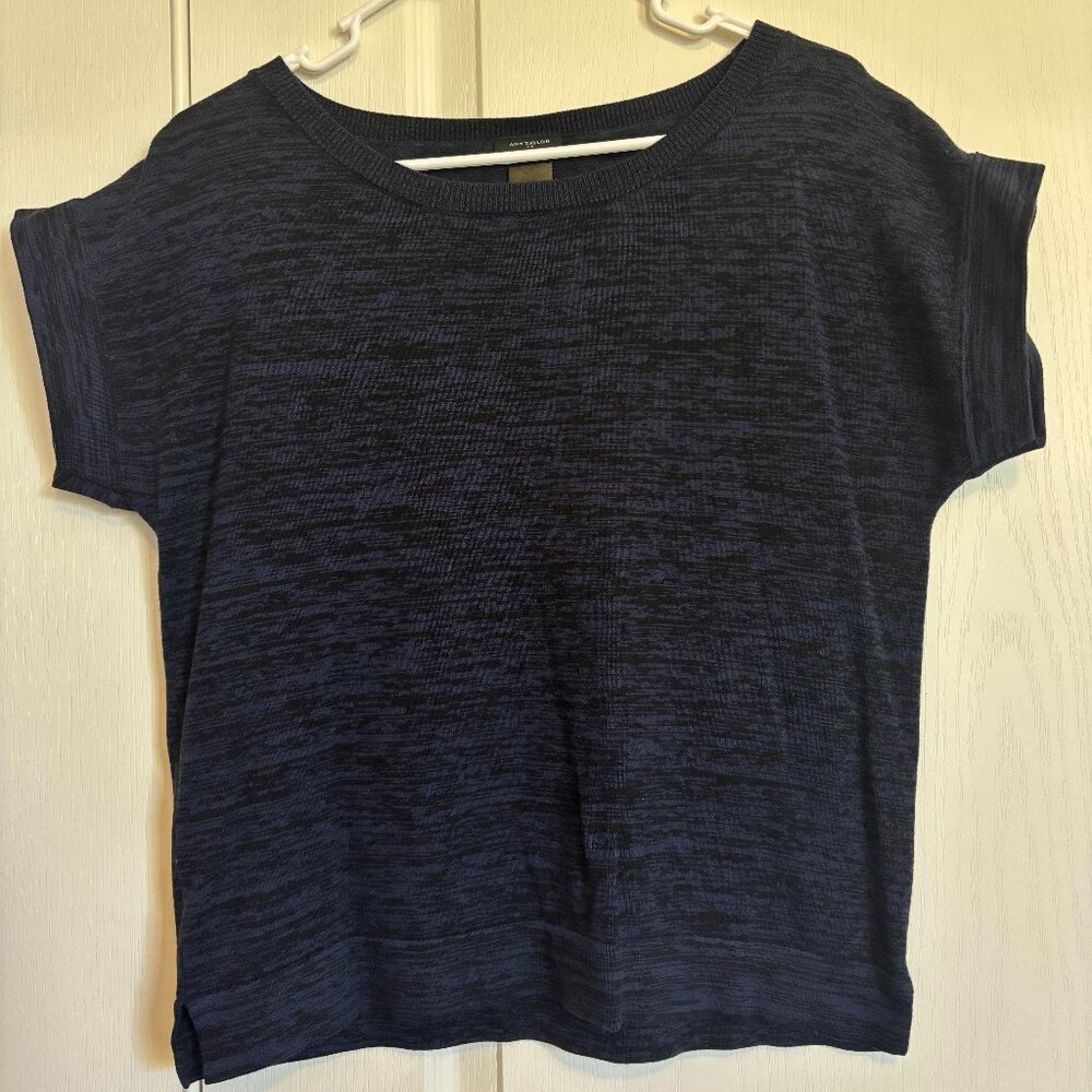 ANN TAYLOR Knit Short Sleeves Sweater